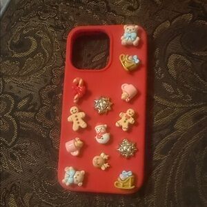 Red Holiday Decorative iPhone 16 pro max Phone Case new without box